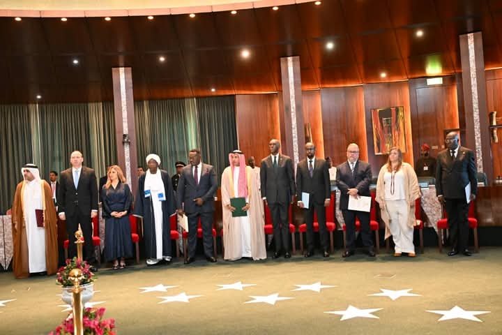The envoys at the Presidential Villa in Abuja 