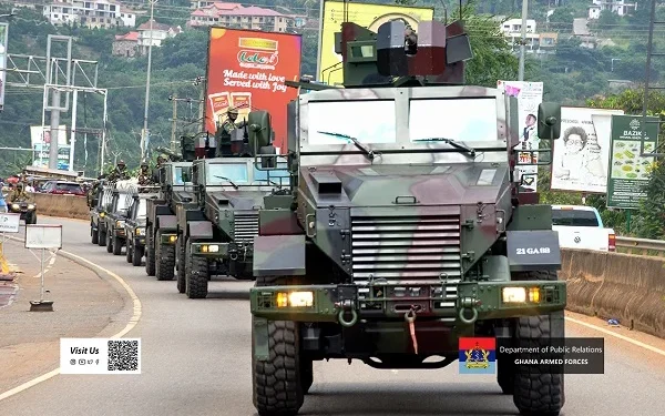 A Ghana Army convoy