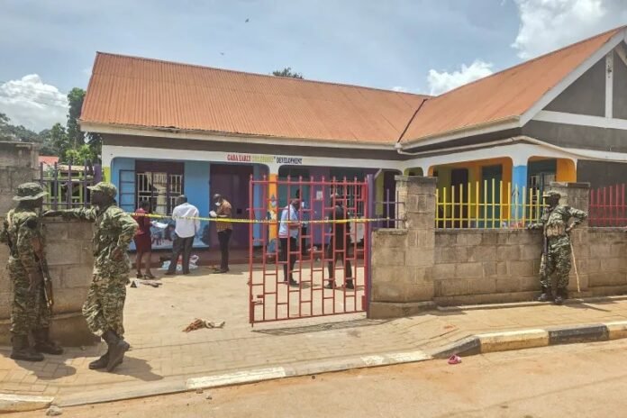 The nursery school where four children were reportedly stabbed to death in Kampala, Uganda on Thursday, April 2, 2026