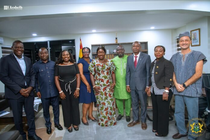 Hon. Elizabeth Ofosu-Adjare and Coca-Cola team