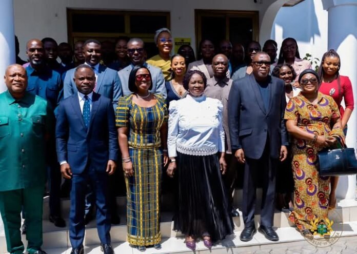 Jane Naana Opoku-Agyemang and members of the Trust Fund