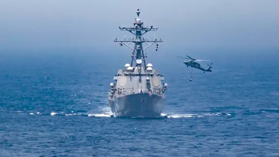 US warship