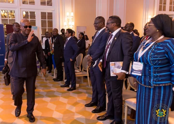 John Dramani Mahama arriving at the Ghana-UK Investment in London on Monday, June 1, 2026