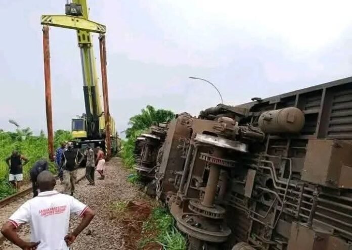 Nigeria train crash scene Nigeria train crash scene
