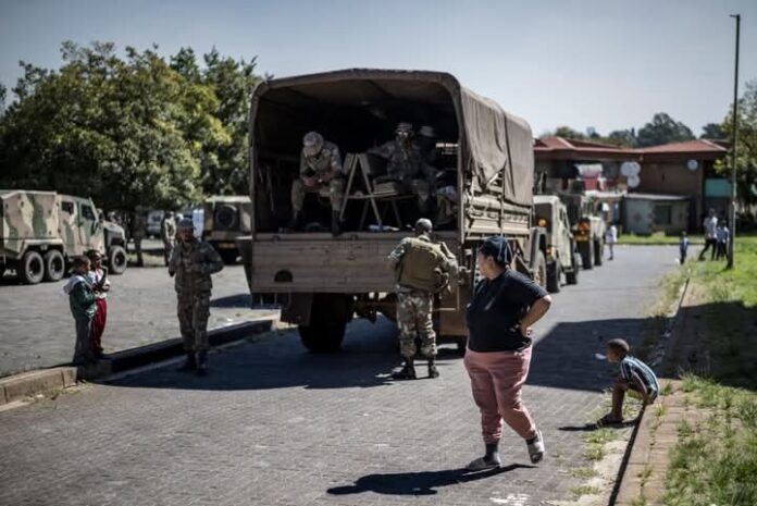 South Africa law enforcement officers