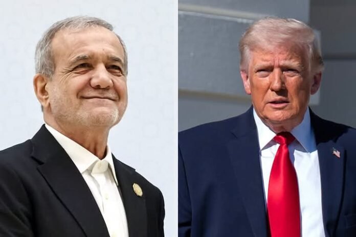 Masoud Pezeshkian (left) and Donald Trump (right) Masoud Pezeshkian (left) and Donald Trump (right)