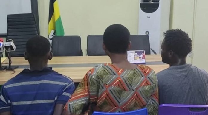 The three murder suspects