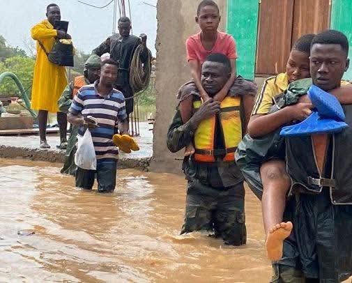 Residents left stranded in Accra floods