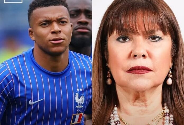 Kylian Mbappe and Celeste Amarilla
