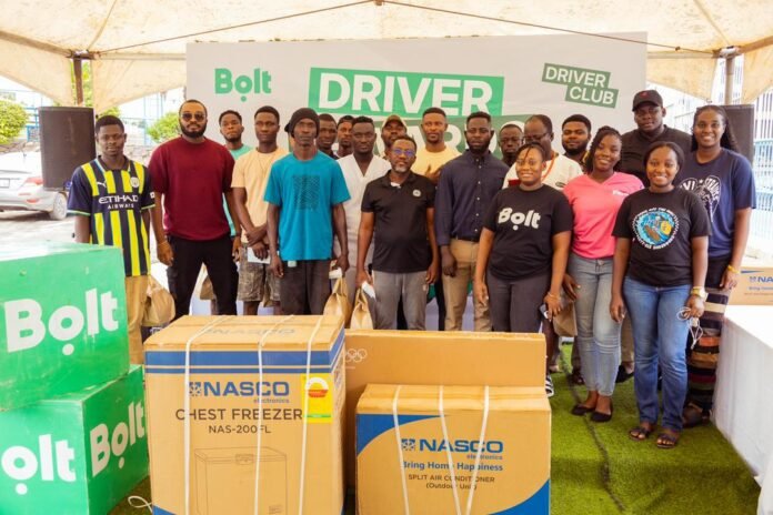 The Bolt driver-partners who were rewarded in Accra