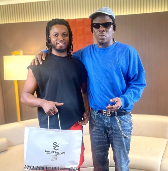 Samuel Clottey (left) and Stonebwoy