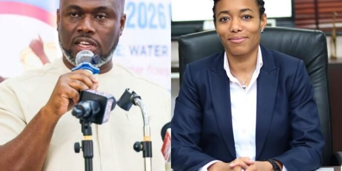 Kenneth Gilbert Adjei and Dr Zanetor Agyeman-Rawlings