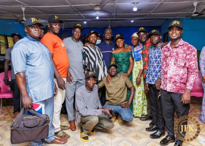 Justin Frimpong Kodua with NPP North East Regional executives 