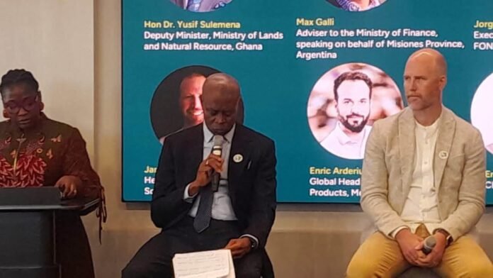 Yusif Sulemana (middle) speaking during the TFFF Roundtable in New York